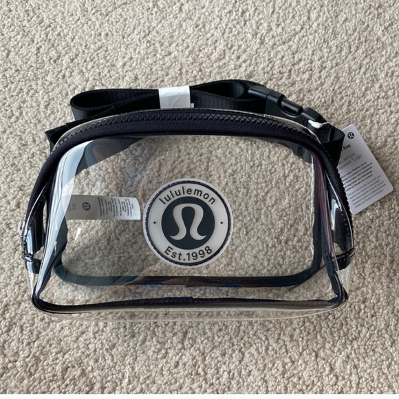 Lululemon Rare Clear Everywhere Belt Bag NWT logo stadium - Picture 1 of 7